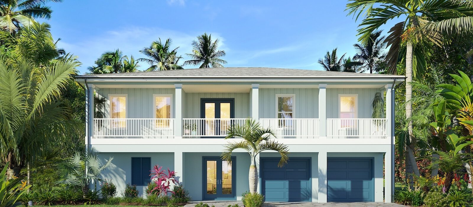 New Elevated Luxury Home in Pinellas County, Florida, the Oslo Model | WinWay Homes