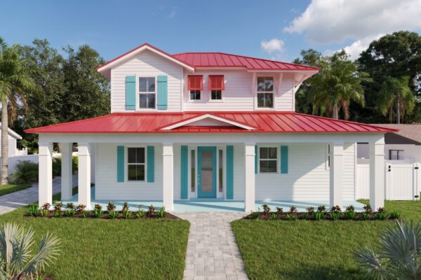 Nassau home elevation, 3 bedroom, 2.5 bathroom