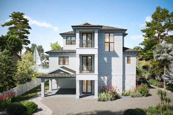 Amsterdam home elevation, 3 bedroom, 3.5 bathroom