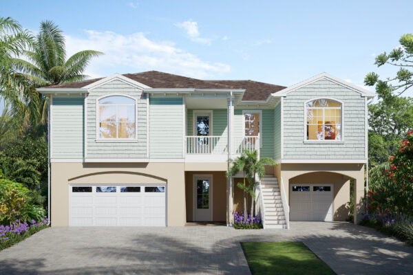Bogota home elevation, 3 bedroom, 3.5 bathroom