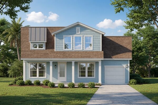 San Marino home elevation, 3 bedroom, 2.5 bathroom