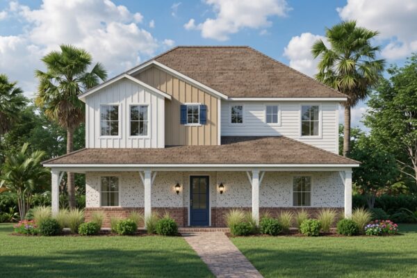 Heartland home elevation, 3 bedroom, 3 bathroom