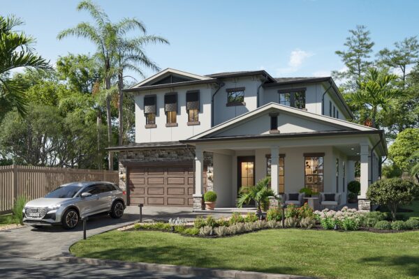 Live Oak home elevation, 4 bedroom, 3.5 bathroom