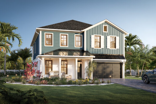 Dublin home elevation, 3 bedroom, 2 bathroom