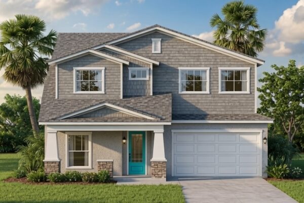 Venice home elevation, 3 bedroom, 3 bathroom